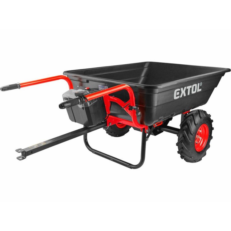 EXTOL 8891592 Dvoukolák nákladní s převodovkou aku, 300kg, 300l, 40V Li-ion, 6Ah