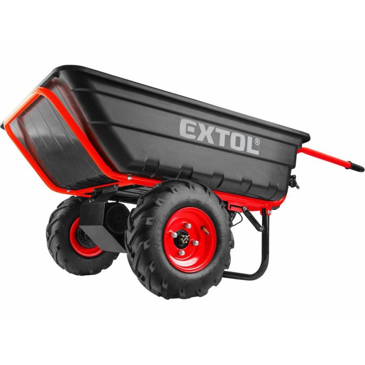 EXTOL 8891592 Dvoukolák nákladní s převodovkou aku, 300kg, 300l, 40V Li-ion, 6Ah