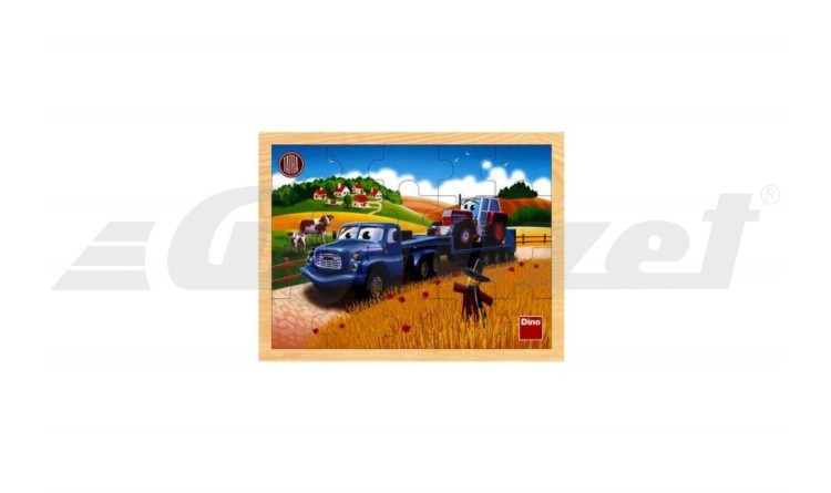 Dino Puzzle dřevěné Tatra tahač 20 dílků