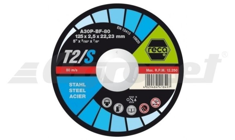 Kotouč dělící 125x2,5x22,2 T2/S