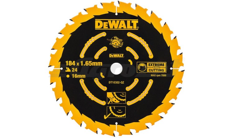 DEWALT DT10302 Kotouč pilový EXTREME 184x16mm 24z