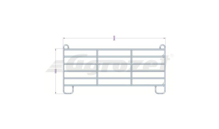 Panel Texas 3,6 m  rozměr 1600x3600 mm