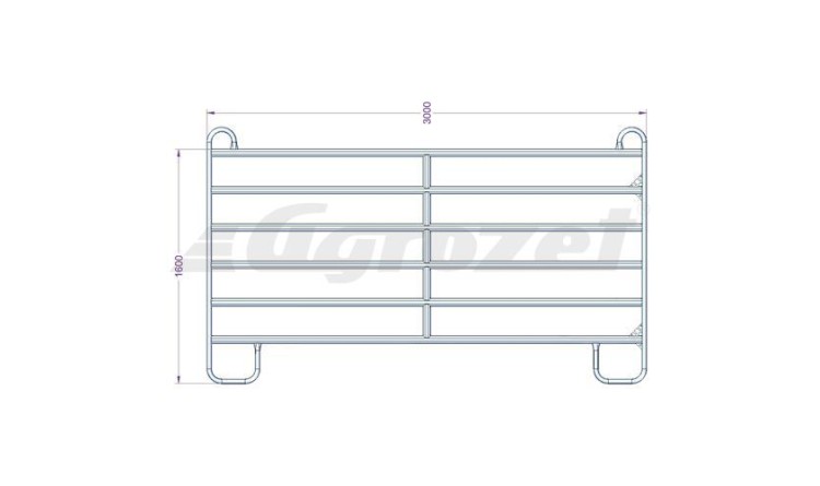 Panel Texas 3 m  rozměr 1600x3000 mm