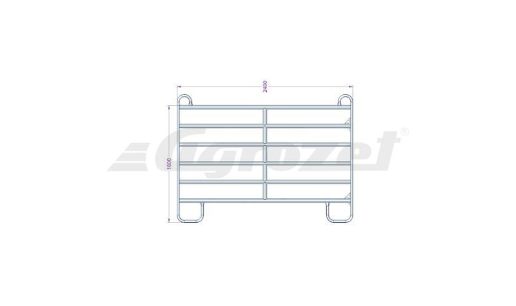 Panel Texas 2,4 m  rozměr 1600x2400 mm