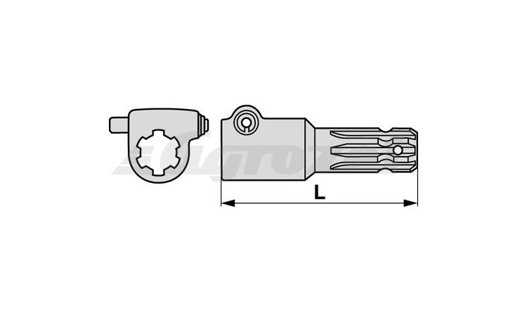 Redukce 1 3/8" Z=6 - 1 3/8" Z=6