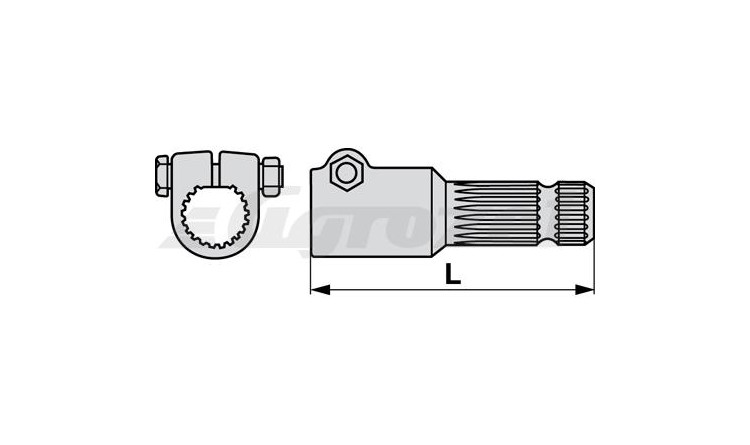 Redukce 1 3/8" Z=21 - 1 3/8" Z=21