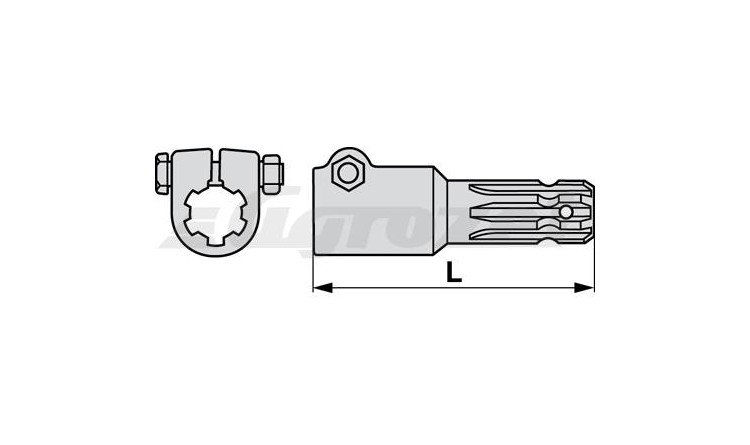 Redukce 1 3/4" Z=6 - 1 3/4" Z=6