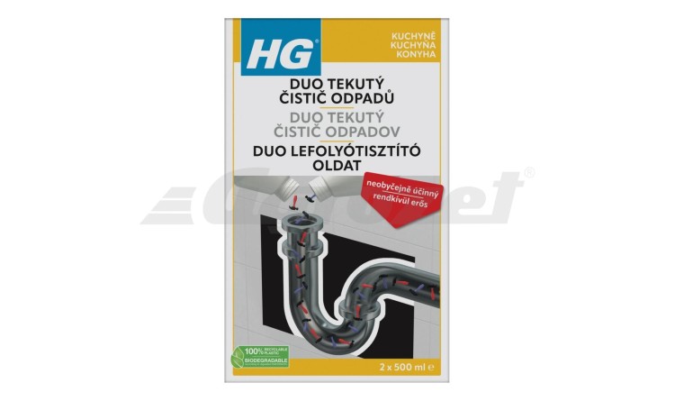 HG 343 Tekutý duo čistič odpadů 1 l