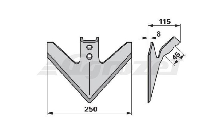 Radlička Grader 8 mm