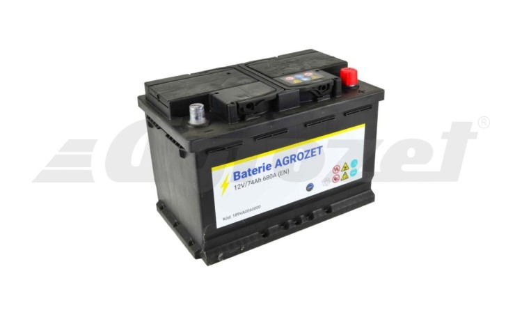 Baterie Agrozet 12V/74Ah 680A - 574104068