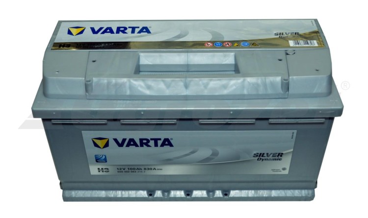 Baterie Varta SILVER 12V/100 Ah/830 A