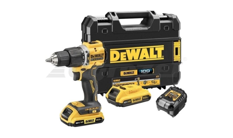 DEWALT DCD100YD2T 18V AKU příklepová vrtačka 2x2Ah