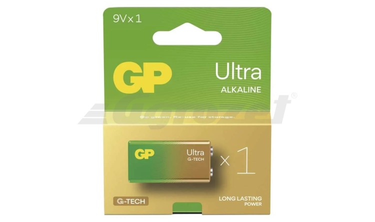 GP 1013521100 Baterie alkalická GP Ultra 9V (6LF22), 1 ks