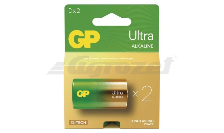 GP 1013422100 Baterie alkalická GP Ultra D (LR20), 2 ks