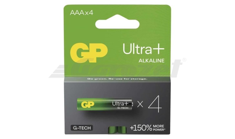 GP 1013124000 Baterie alkalická GP Ultra Plus AAA (LR03), 4 ks