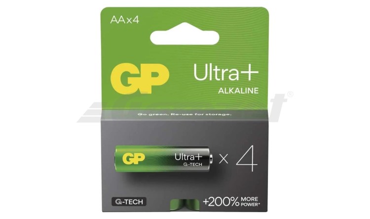 GP 1013224000 Baterie alkalická GP Ultra Plus 4xAA (LR6)