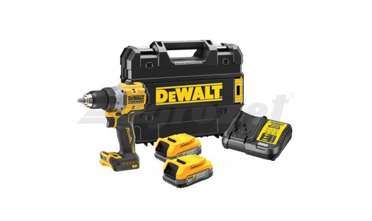 DeWalt DCD800E2T-QW Vrtačka bezuhlíková 18V 2x 1,7 Ah Li-Ion POWERSTACK