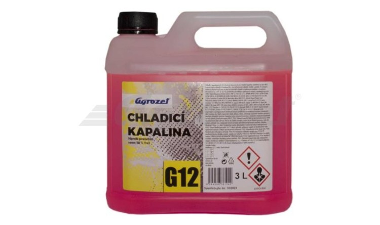 Kapalina chladící G12+  AGROZET Antifreeze  3 L