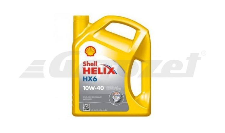 SHELL Helix HX6 10W-40 5 L Olej motorový