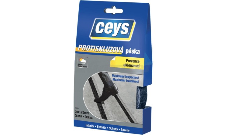 ceys 42507612 Tackceys Protiskluzová páska 5m x 25mm