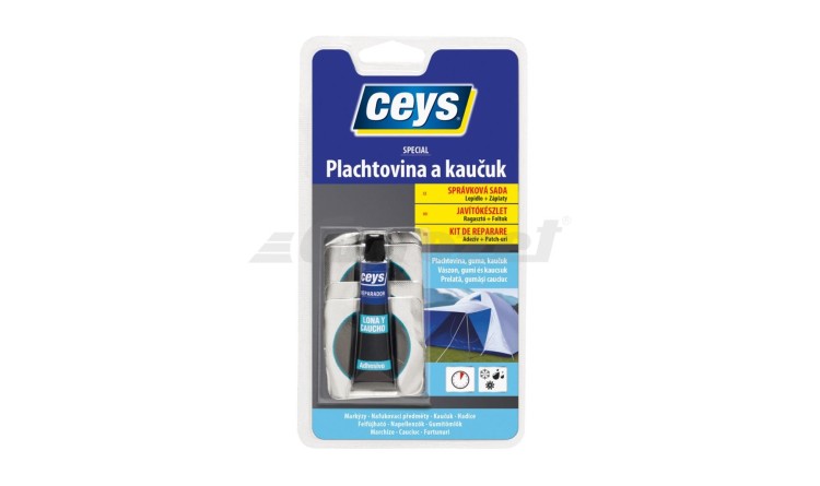 ceys 42505004 Special Lepidlo na plachtovinu a kaučuk 7ml + 4 záplaty