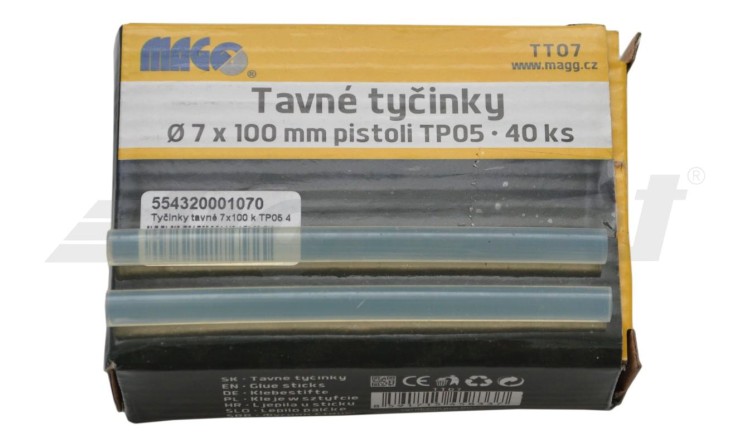 Tyčky tavné 7x100 k TP05 40 ks