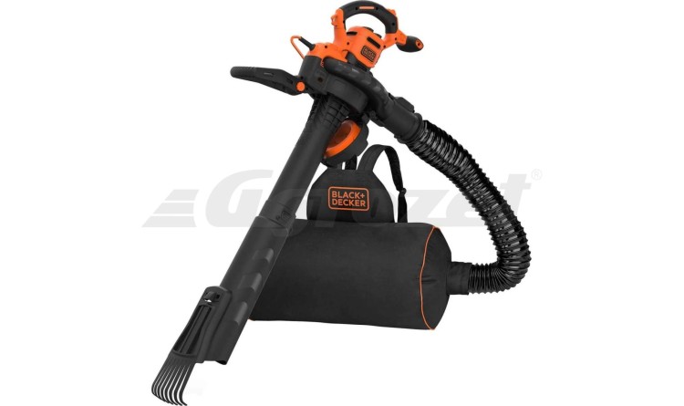 BLACK&DECKER BEBLV301 Vysavač zahradní a foukač listí 3v1 + hrabičky na listí