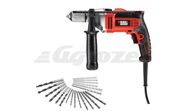 BLACK & DECKER KR705KA Vrtačka příklepová 750W s příslušenstvím