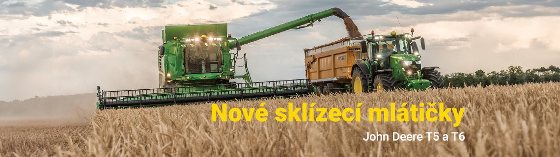 Špičkový komfort v kabině a nejmodernější technologie sklizně: Nové sklízecí mlátičky John Deere T5 a T6